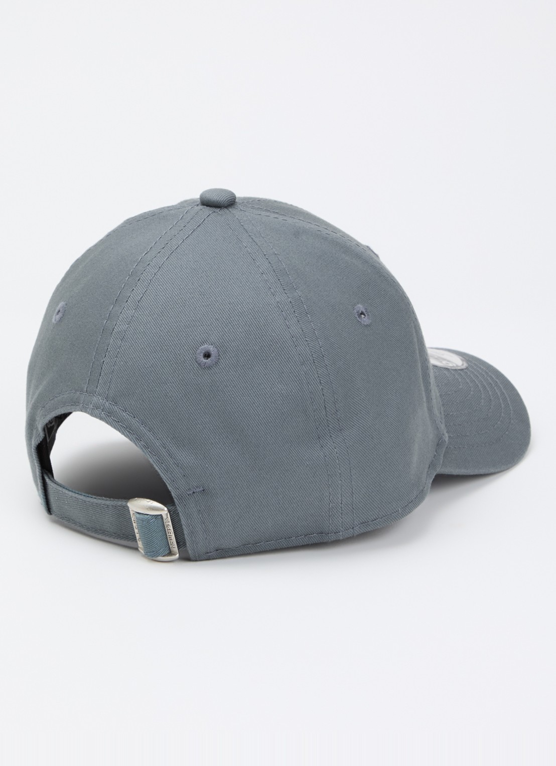 New Era Pet met logoborduring - achterkant 2 blauwgrijs