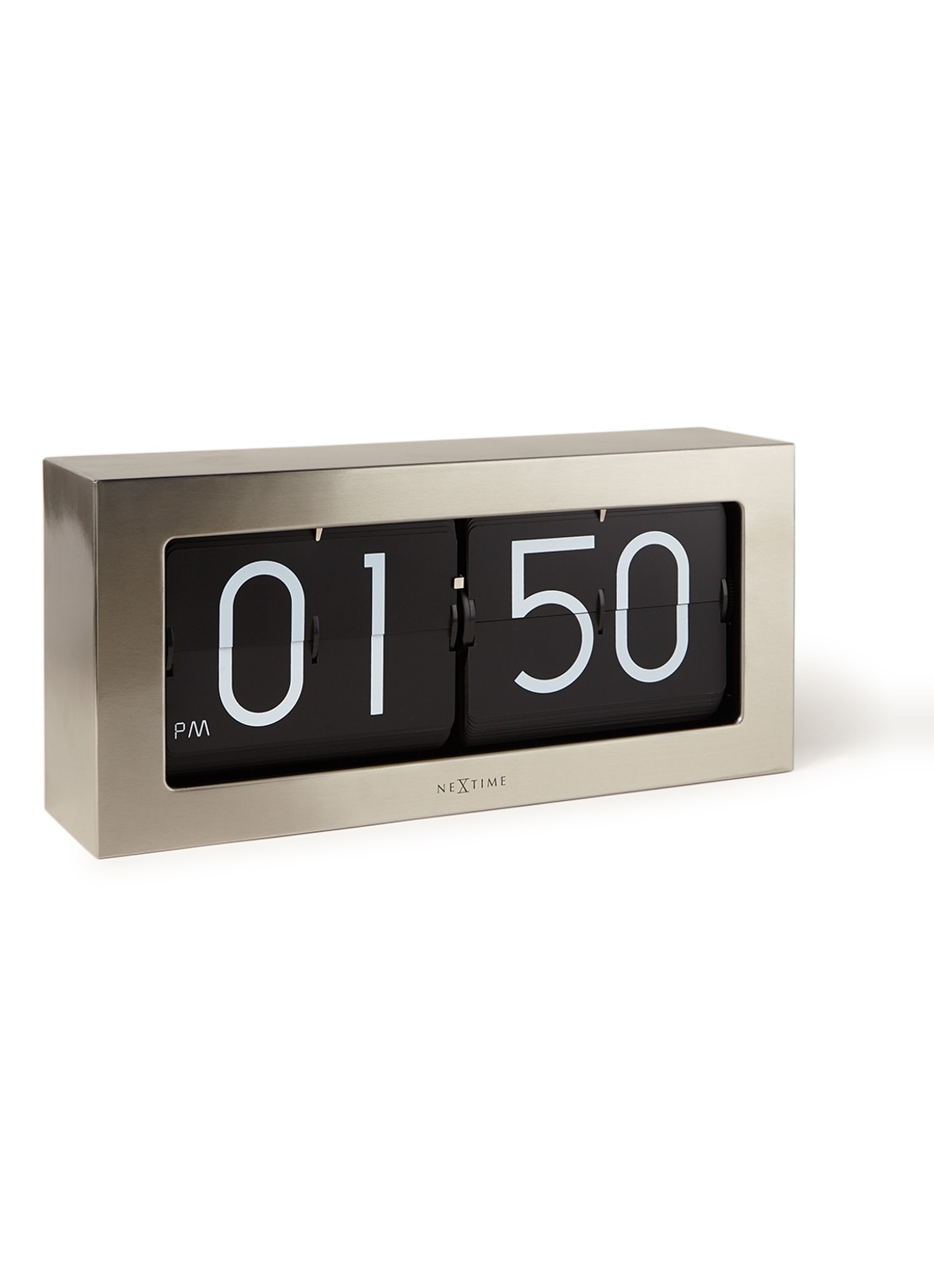 NeXtime Big Flip tafelklok - voorkant 5 zwart