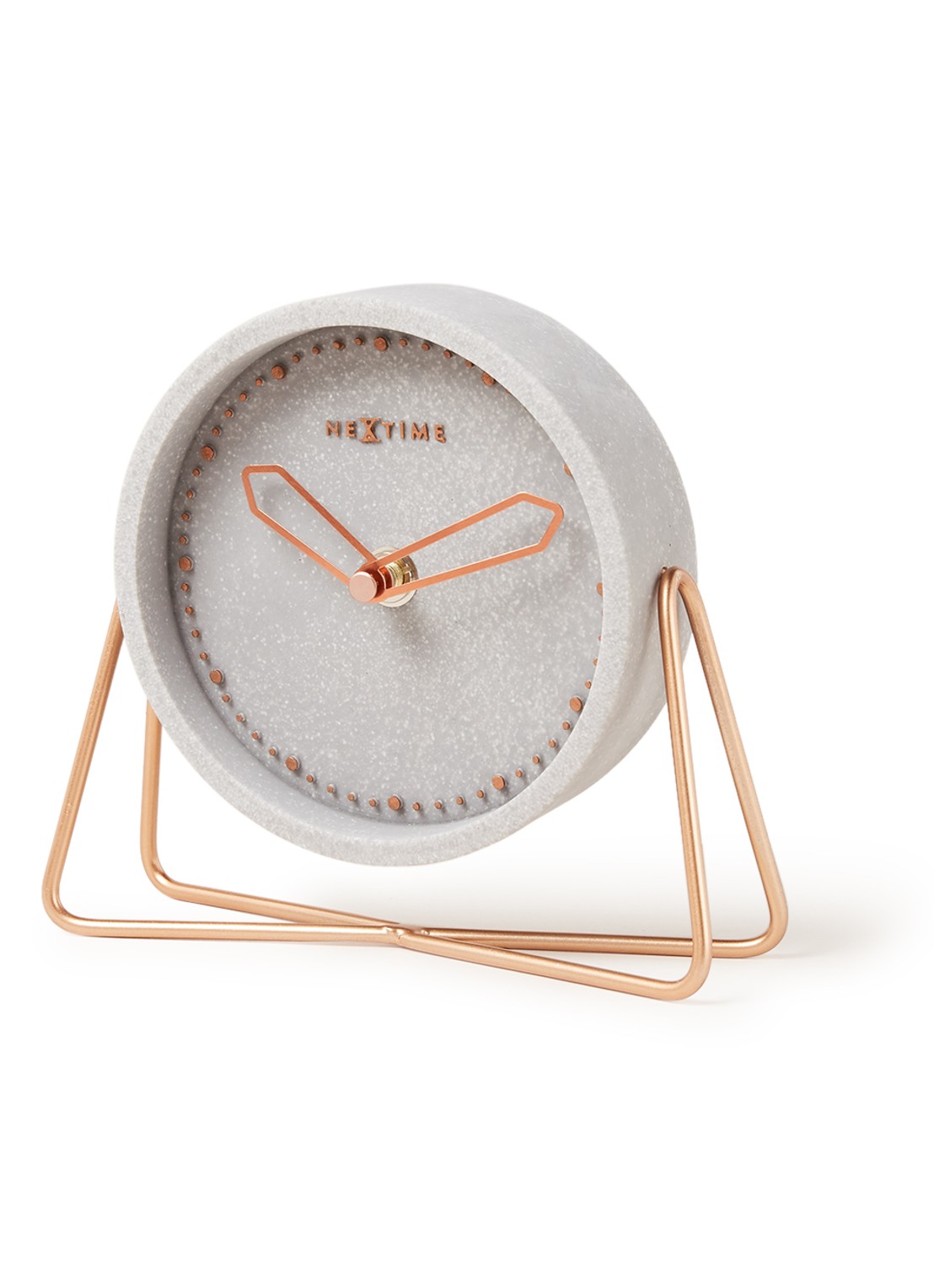 NeXtime Cross tafelklok - voorkant 4 lichtgrijs