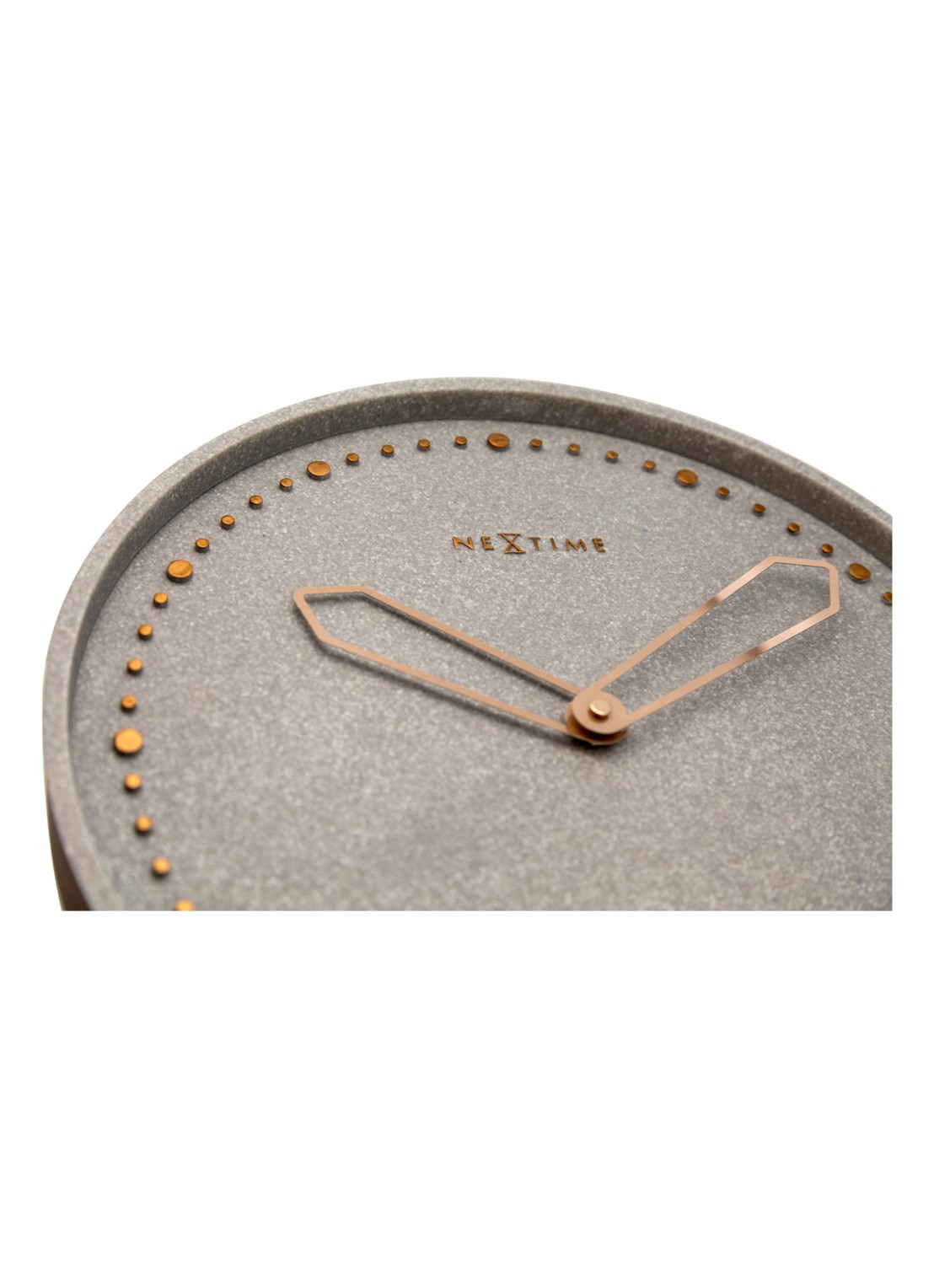 NeXtime Cross wandklok 35 cm - detail 2 grijs