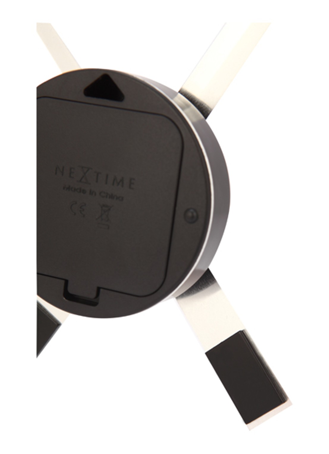 NeXtime Hands wandklok  - detail 5 zwart