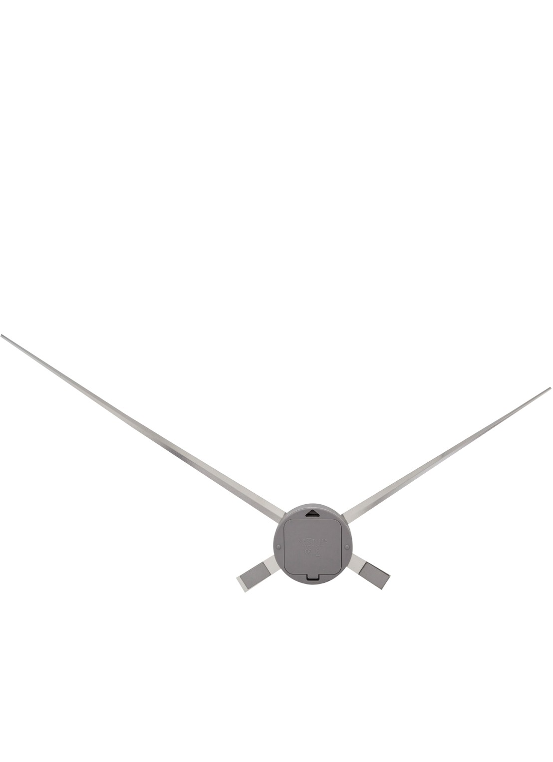 NeXtime Hands wandklok  - detail 5 zilver