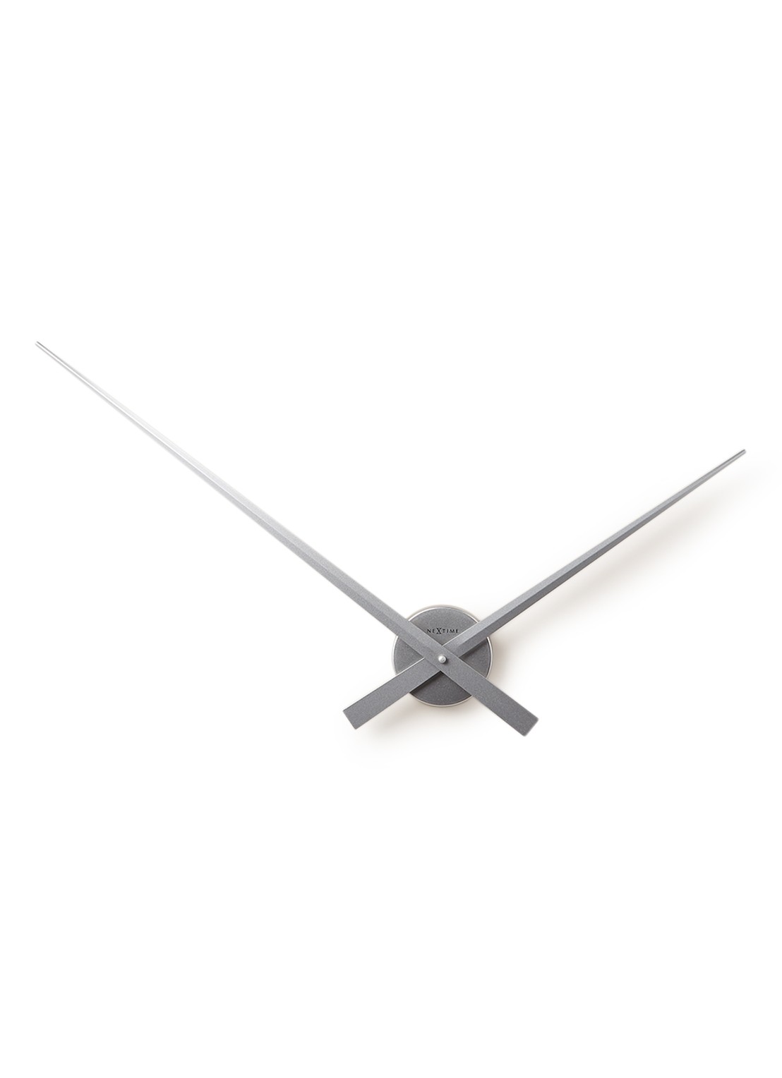 NeXtime Hands wandklok  - voorkant zilver
