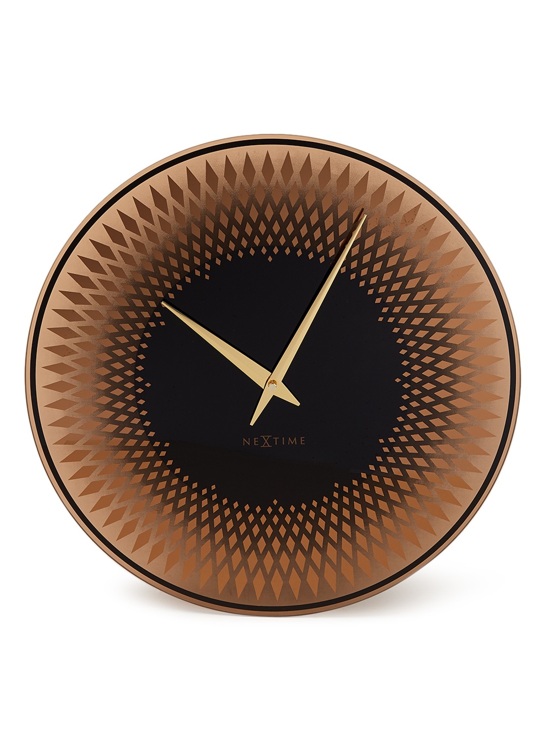 NeXtime Sahara wandklok 43 cm - voorkant koper