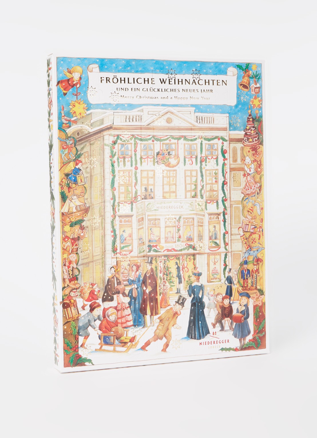 Niederegger Café Niederegger adventskalender met marsepein en chocolade 43 stuks - voorkant 2 undefined