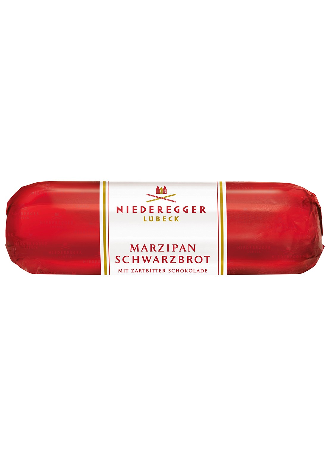 Niederegger Marsepein Broodje pure choc cello 200g - voorkant undefined