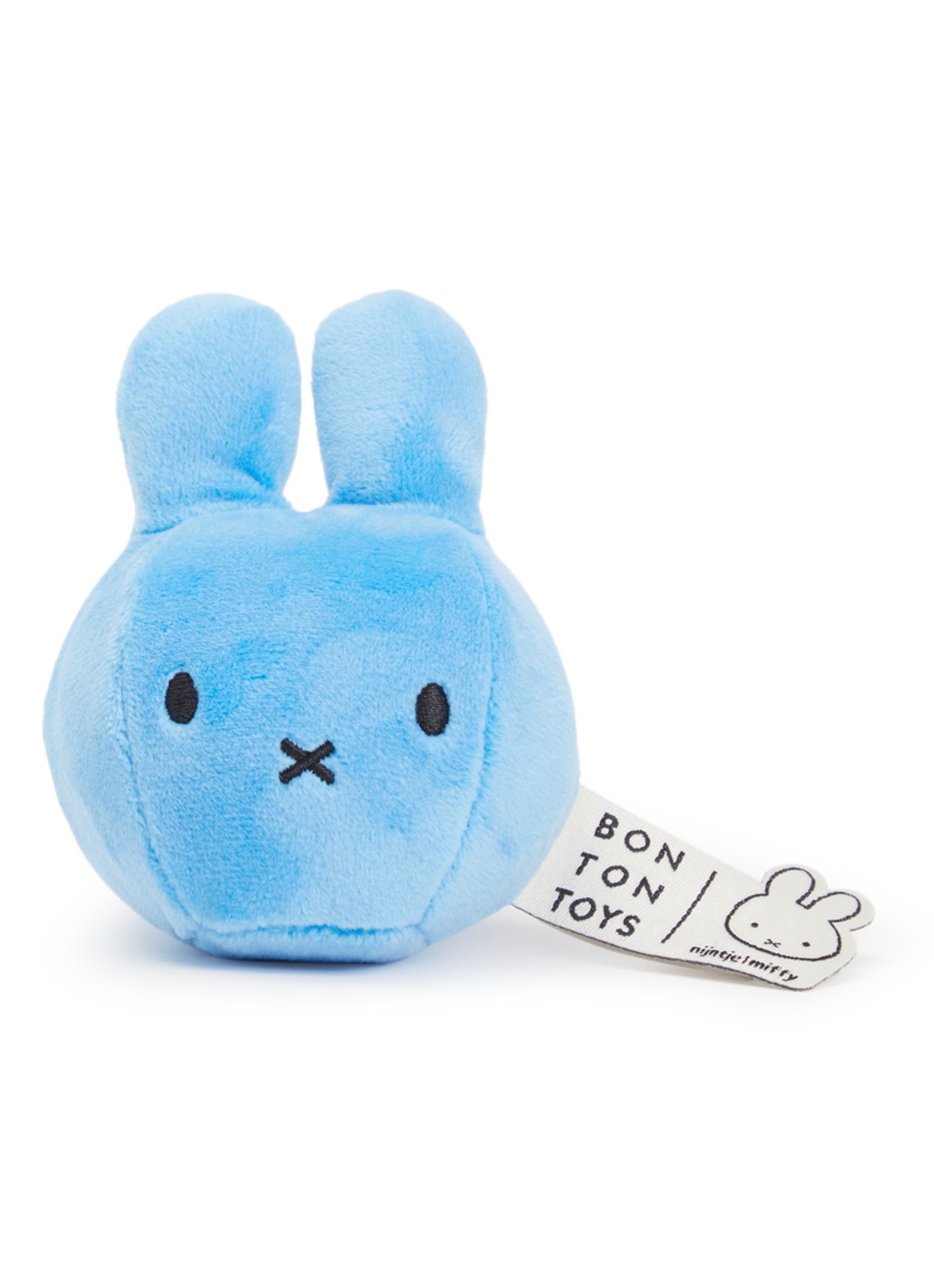 Nijntje Knuffel knijpbal 9 cm - voorkant 2 blauw