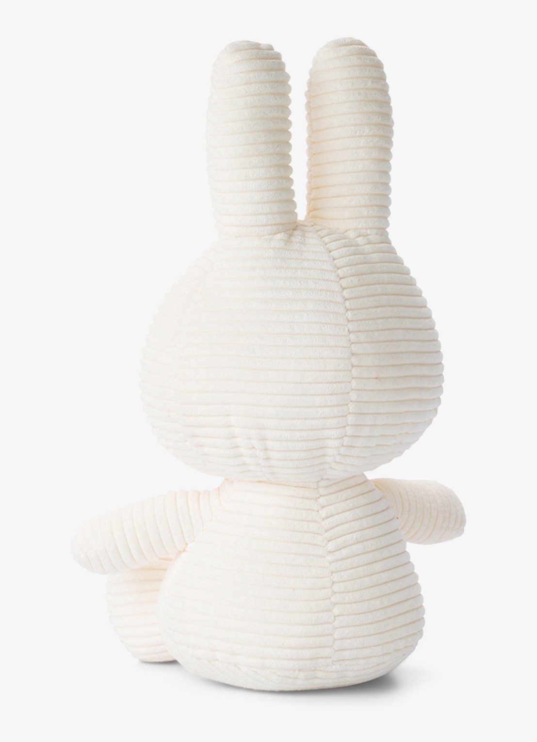 Nijntje Miffy knuffel van corduroy 33 cm - detail 2 gebroken wit