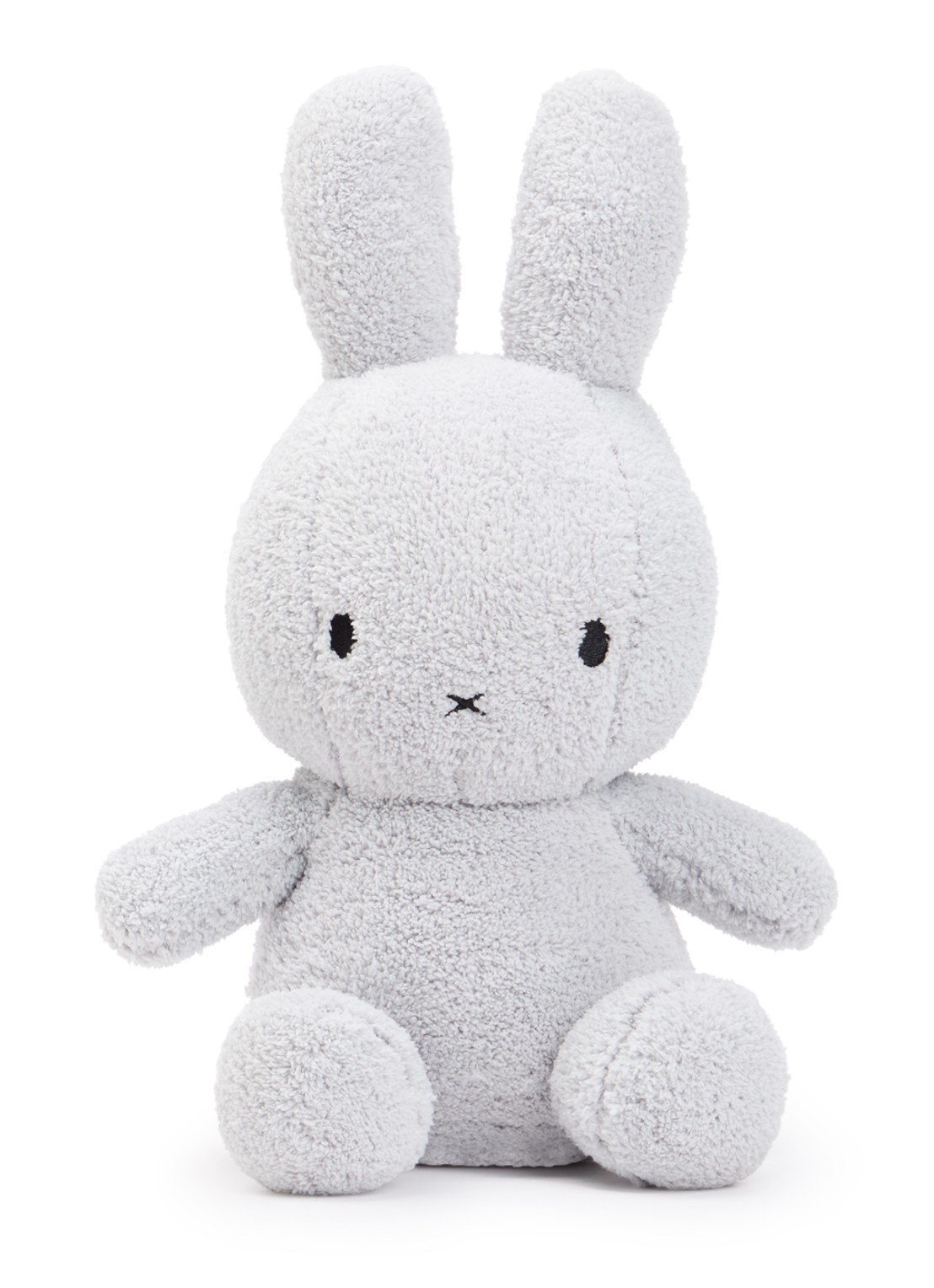 Nijntje Miffy Terry knuffel 33 cm - voorkant lichtgrijs