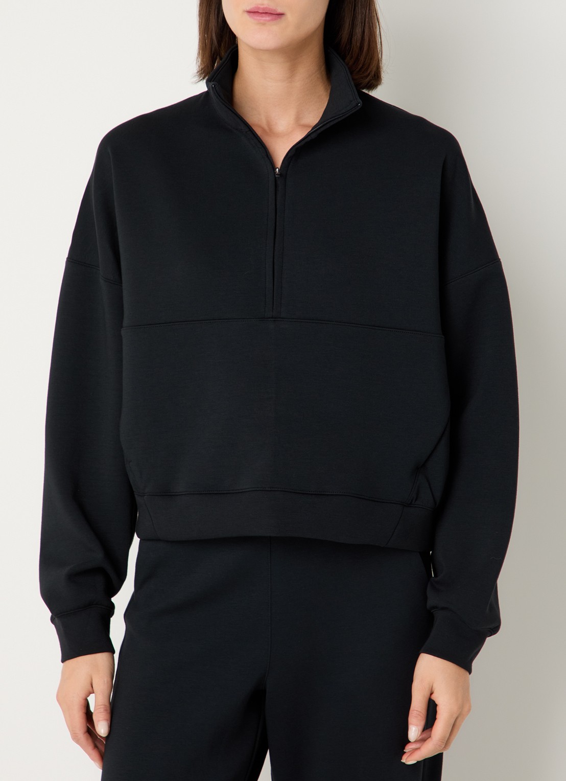 Nike 24.7 sweater met halve rits en steekzakken - detail 4 zwart