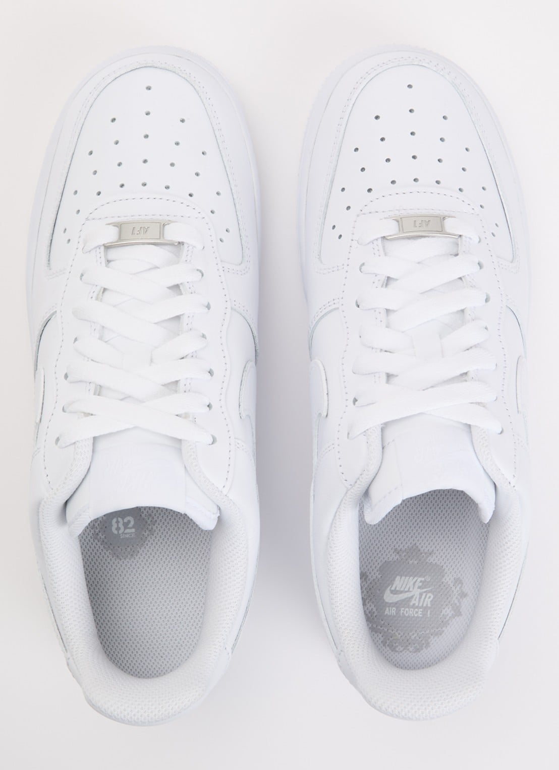 Nike Air Force 1 '07 sneaker van leer - detail 4 wit