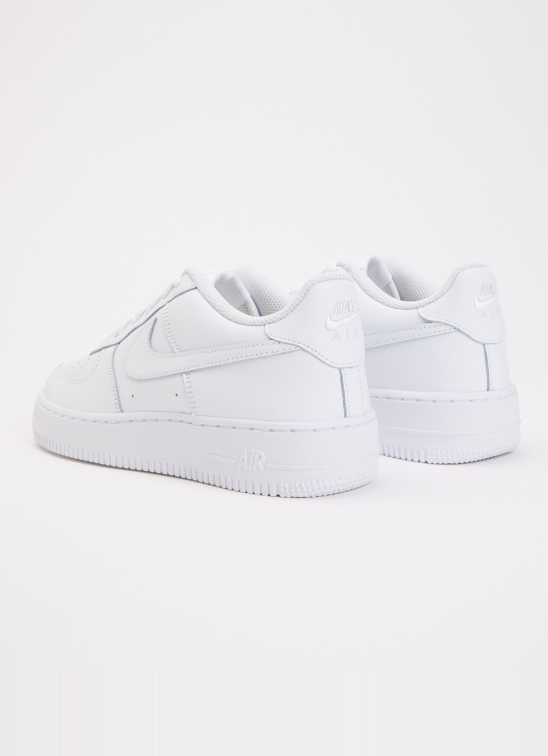 Nike Air Force 1 sneaker van leer - achterkant 3 wit
