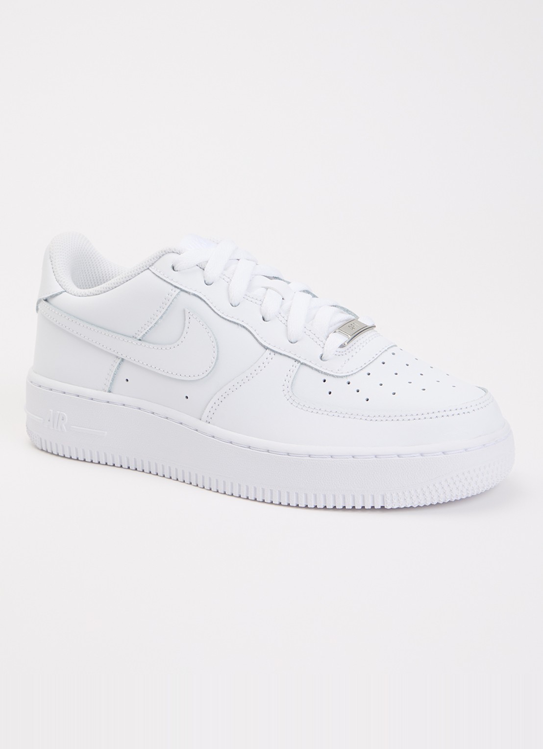 Nike Air Force 1 sneaker van leer - voorkant wit