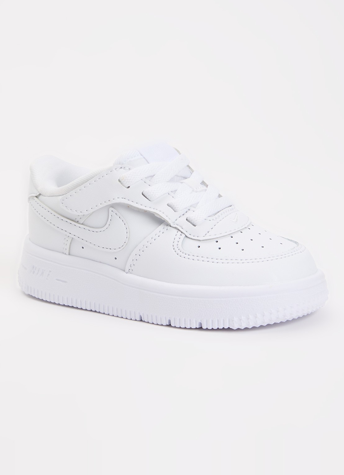 Nike Air Force 1 sneaker van leer - voorkant 5 wit