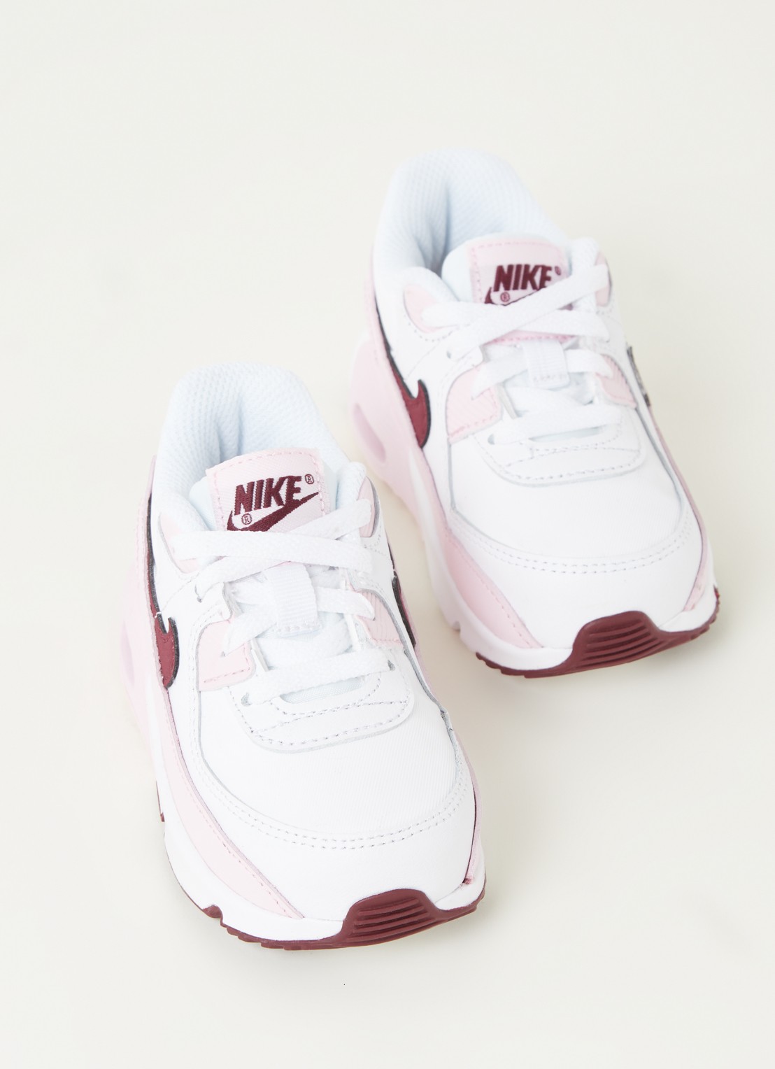 Nike Air Max 90 sneaker met logo  - voorkant 4 wit