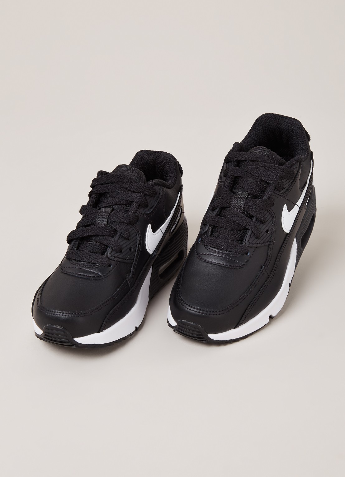 Nike Air Max 90 sneaker van leer - detail 4 zwart