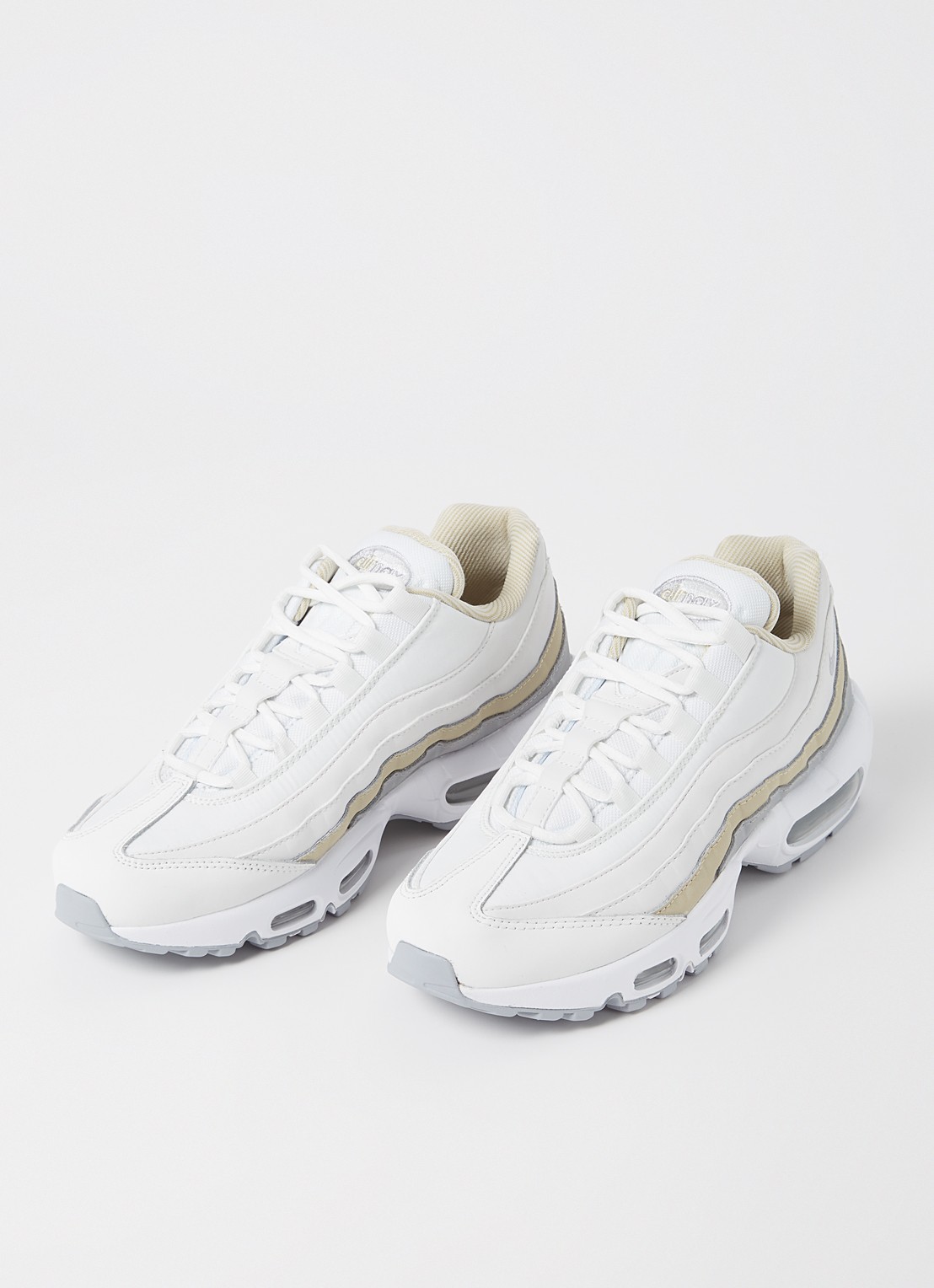 Nike Air Max 95 sneaker met leren details  - detail 2 wit