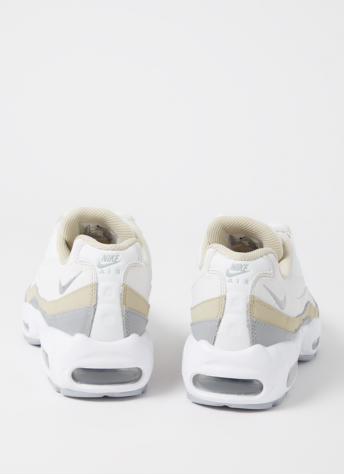 Nike Air Max 95 sneaker met leren details  - detail 3 wit