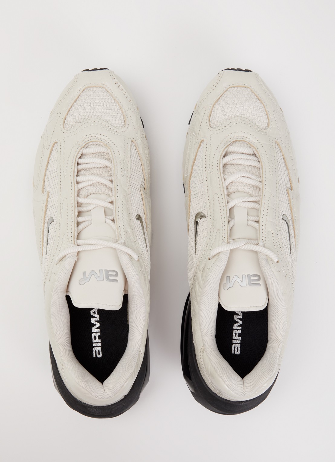 Nike Air Max Muse sneaker met mesh details en crocostructuur - detail 4 beige