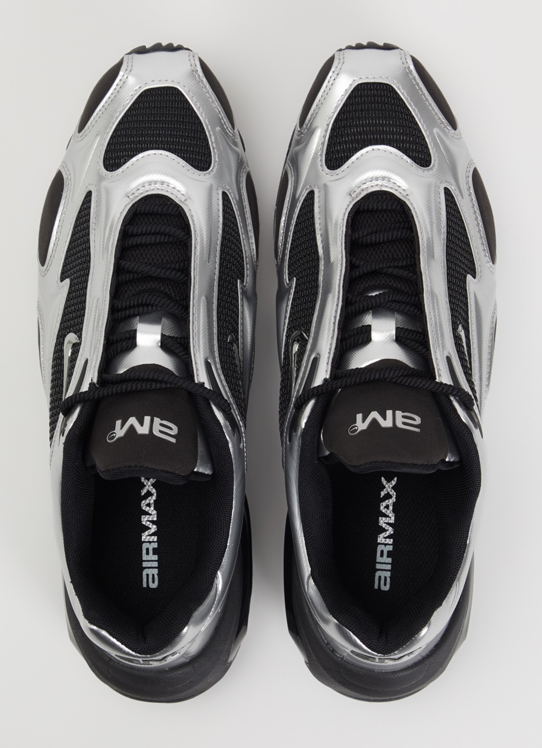 Nike Air Max Muse sneaker met mesh details en metallic finish - detail 4 zwart