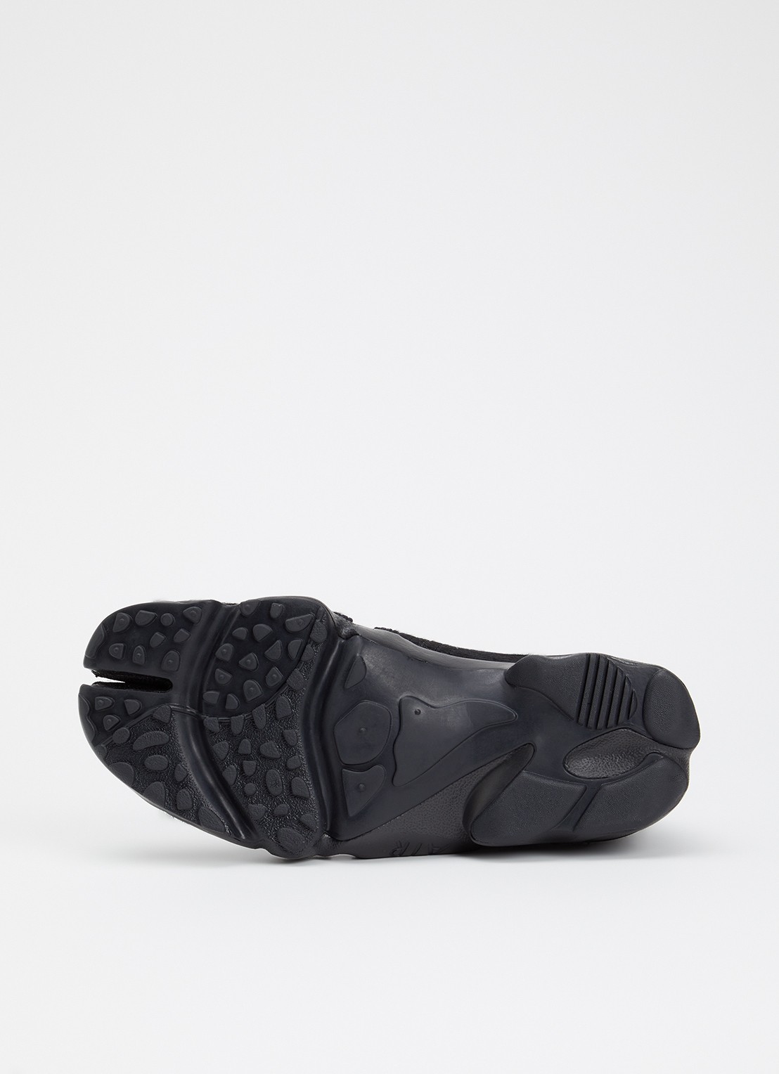 Nike Air Rift sneaker van leer met ponyhair - detail 4 zwart