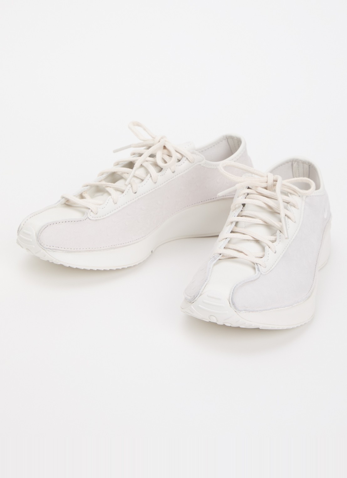 Nike Air Superfly sneaker van leer met structuur - detail 3 gebroken wit