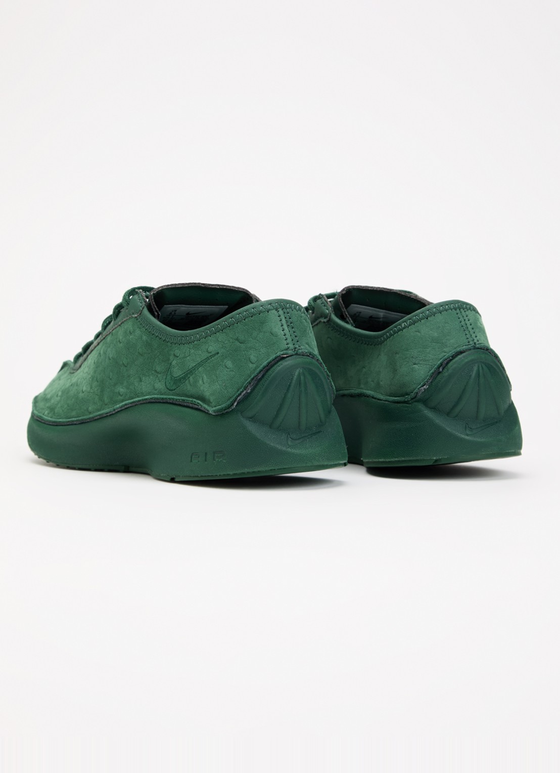 Nike Air Superfly sneaker van leer met structuur - achterkant 2 groen