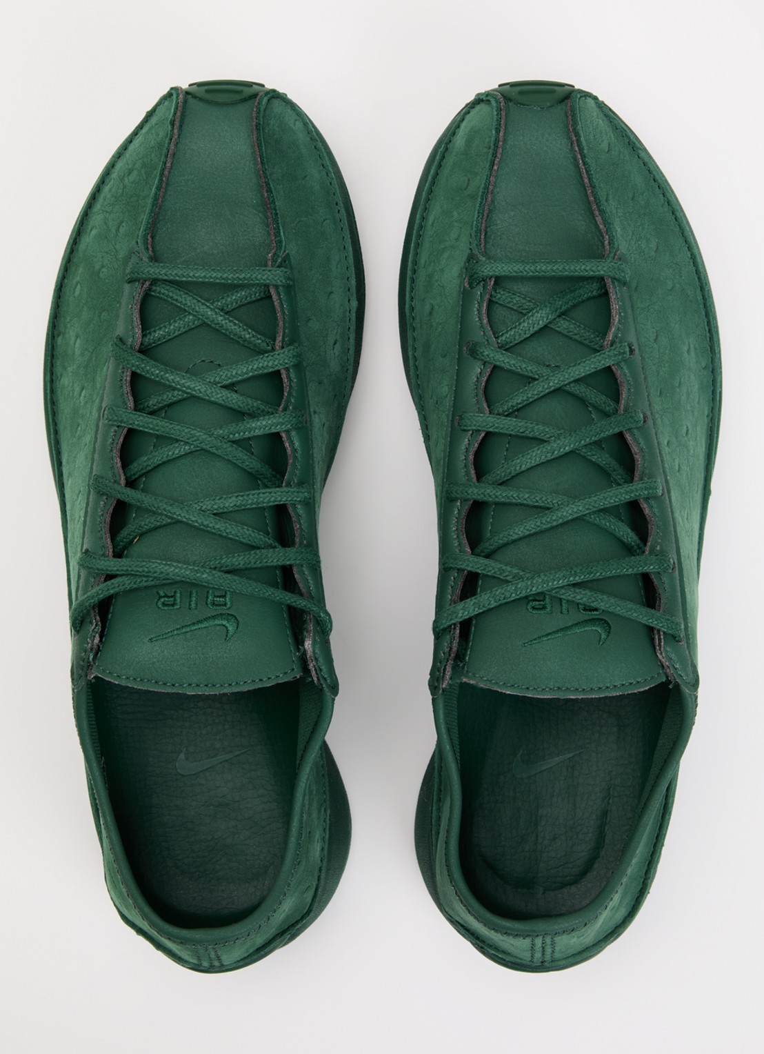Nike Air Superfly sneaker van leer met structuur - detail 4 groen