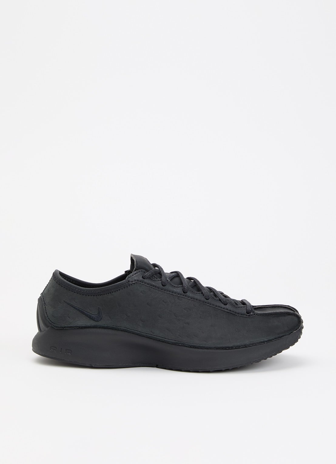 Nike Air Superfly sneaker van leer - voorkant zwart