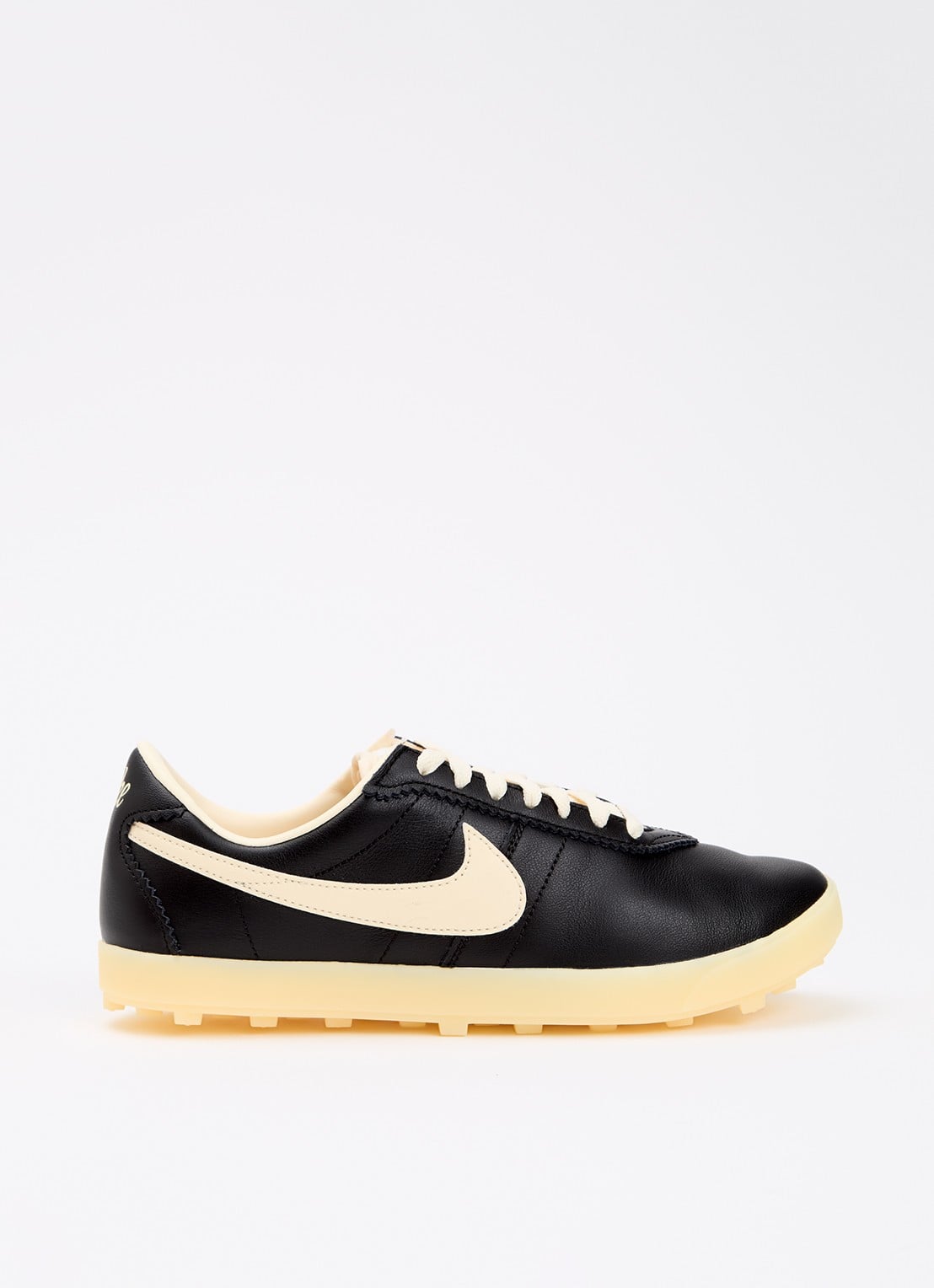 Nike Astrograbber sneaker van leer - voorkant zwart