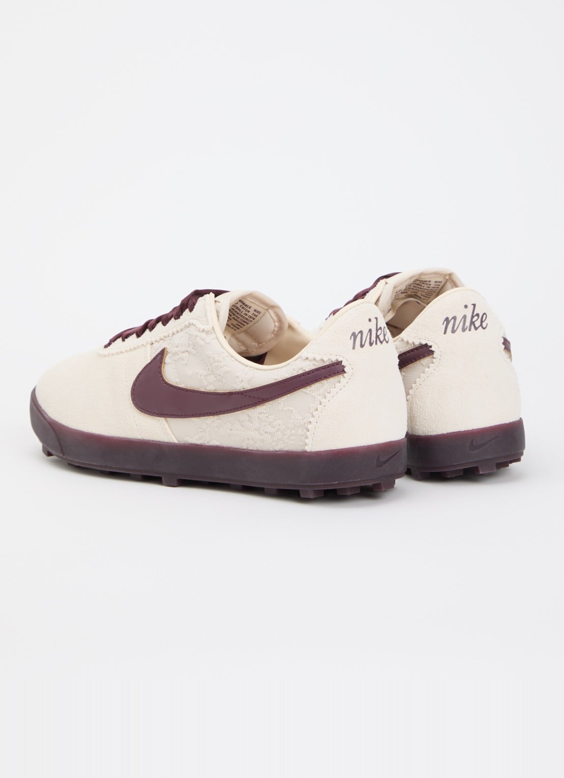 Nike Astrograbber sneaker van suède - achterkant beige