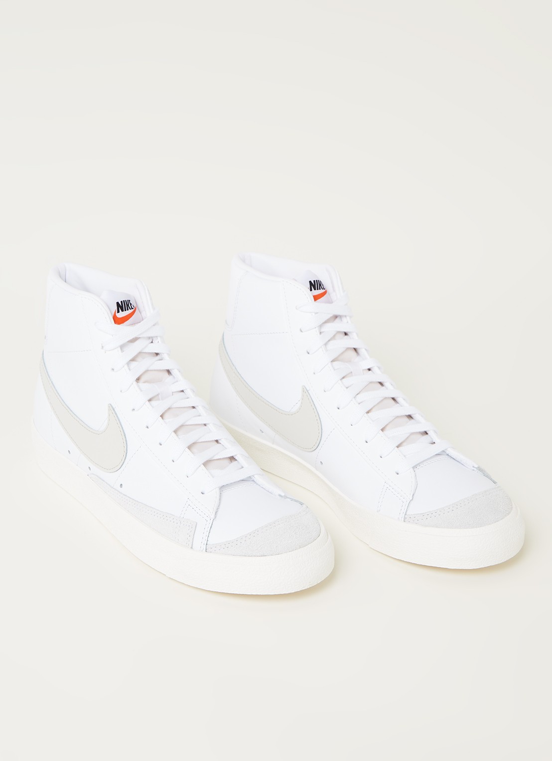 Nike Blazer Mid '77 sneaker van leer - detail 2 wit