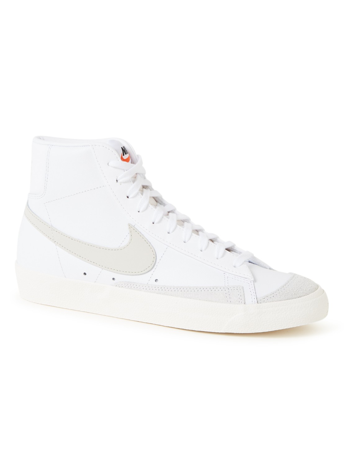 Nike Blazer Mid '77 sneaker van leer - voorkant 4 wit