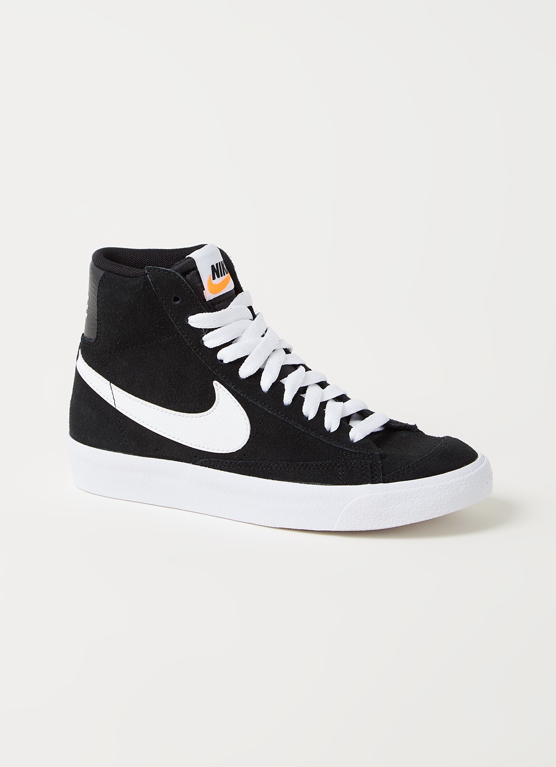 Nike Blazer Mid 77 sneaker van suède - voorkant 3 zwart