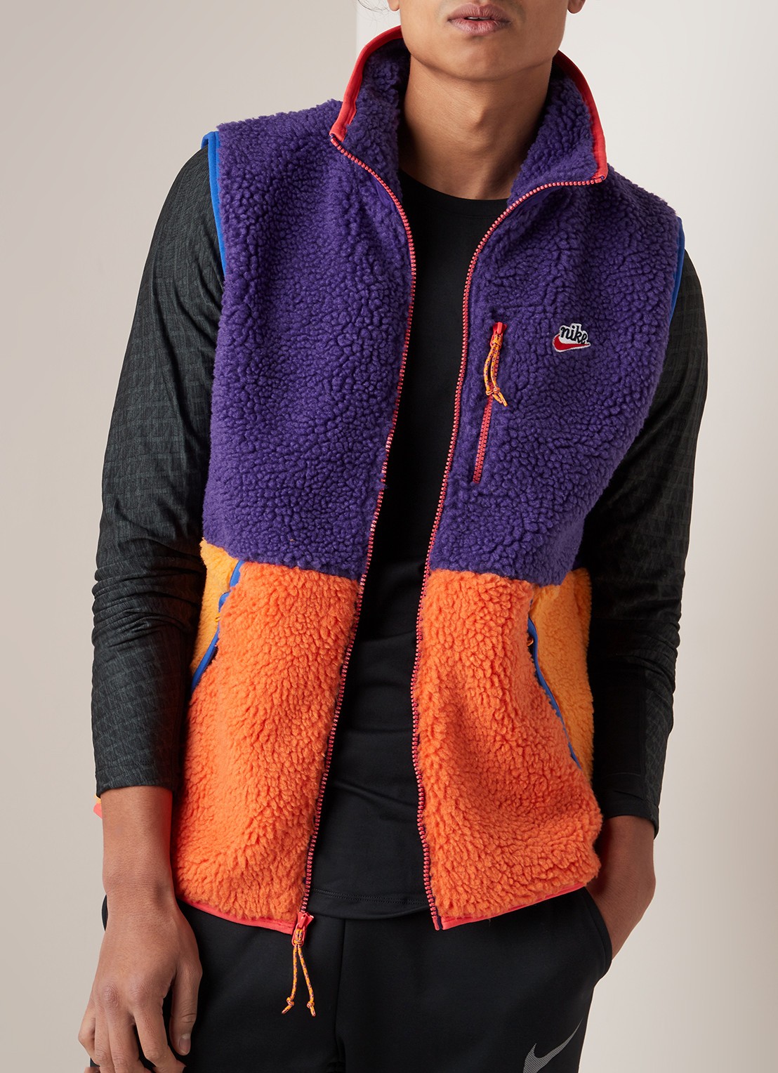 nike orange body warmer