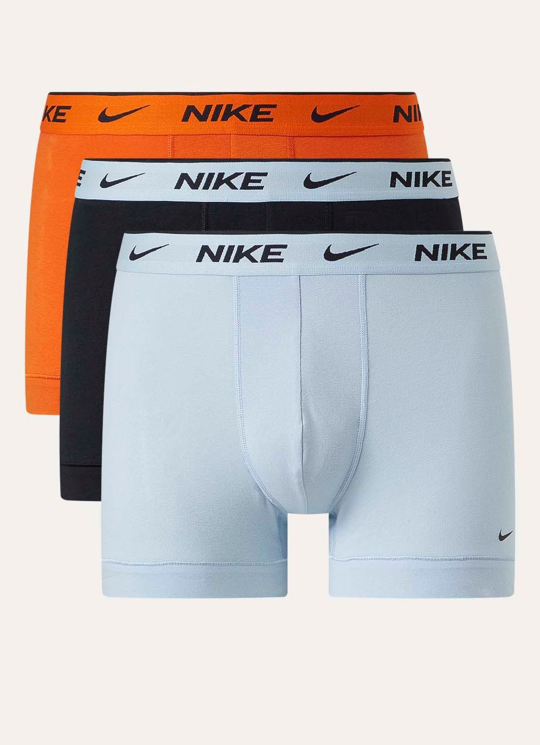 Nike Boxershorts met logoband in 3-pack - voorkant 2 beige