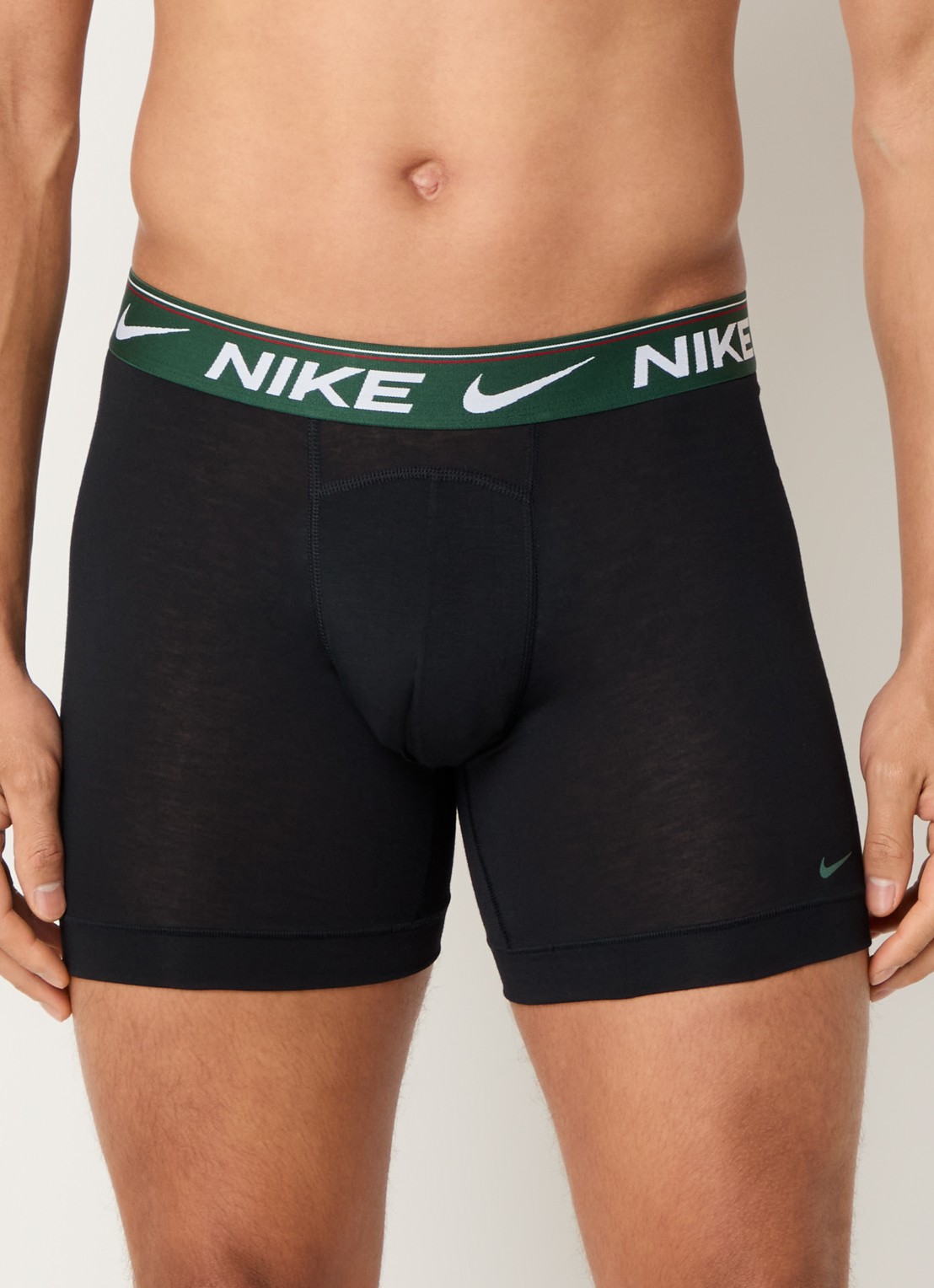 Nike Boxershorts met logoband in 3-pack - voorkant 2 zwart