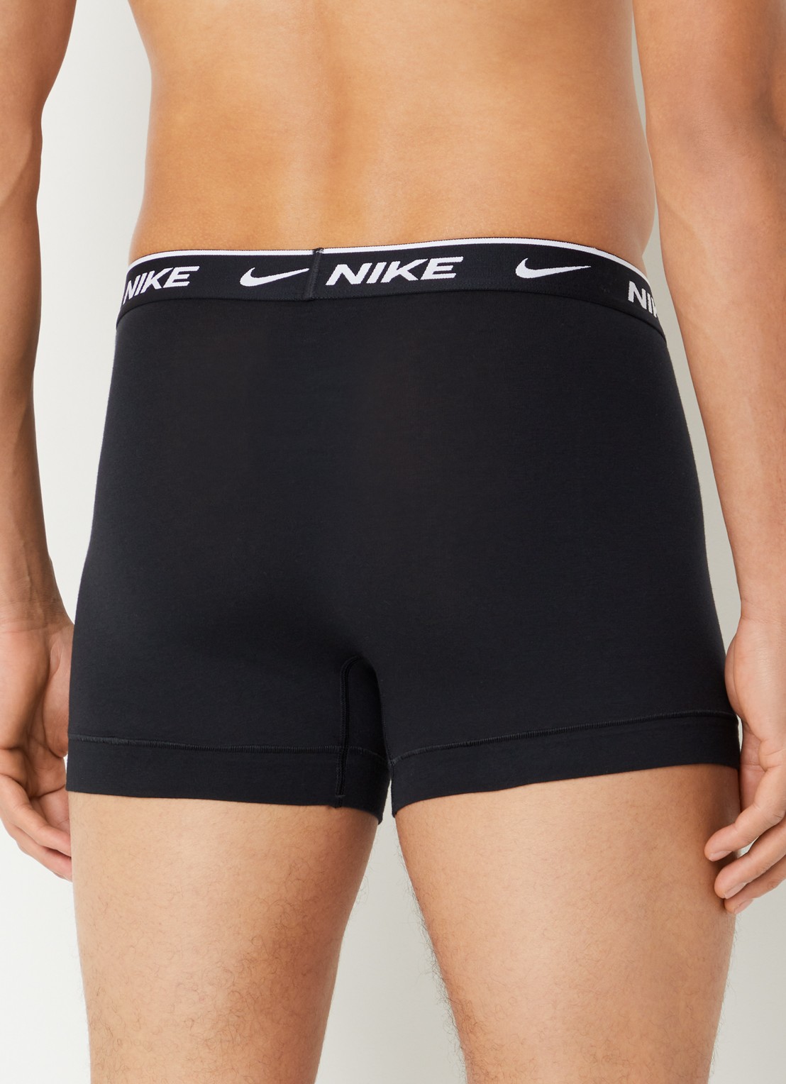 Nike Boxershorts met logoprint in 3-pack - achterkant 4 zwart