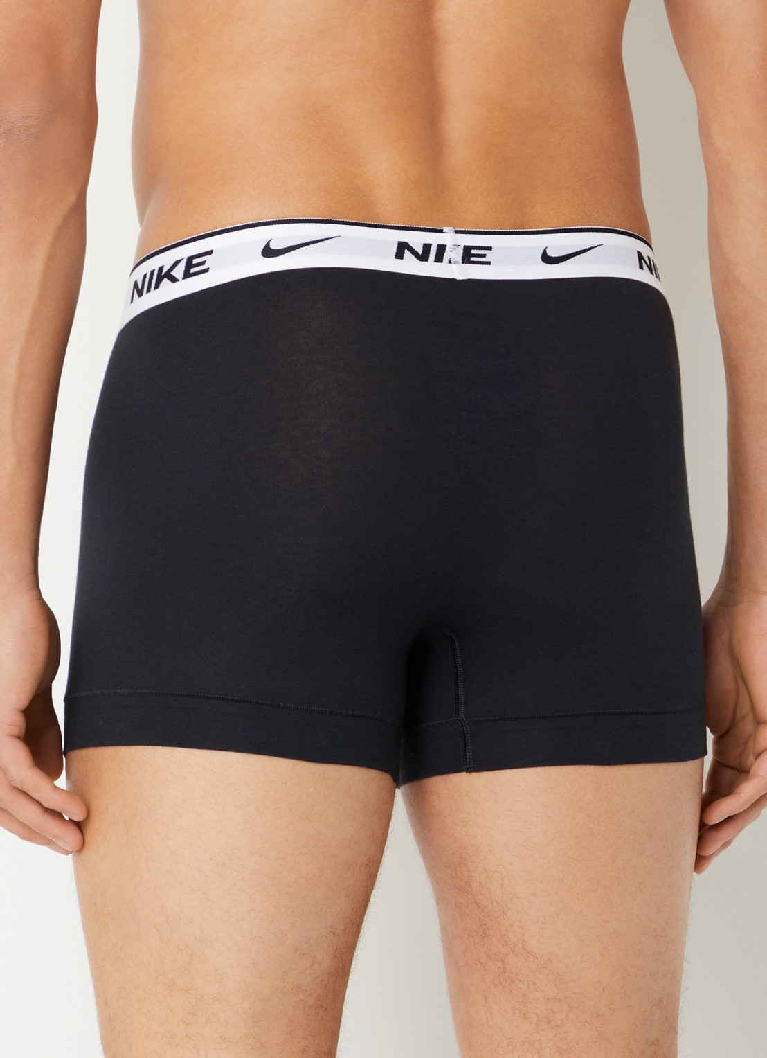 Nike Boxershorts met logoprint in 3-pack - achterkant zwart
