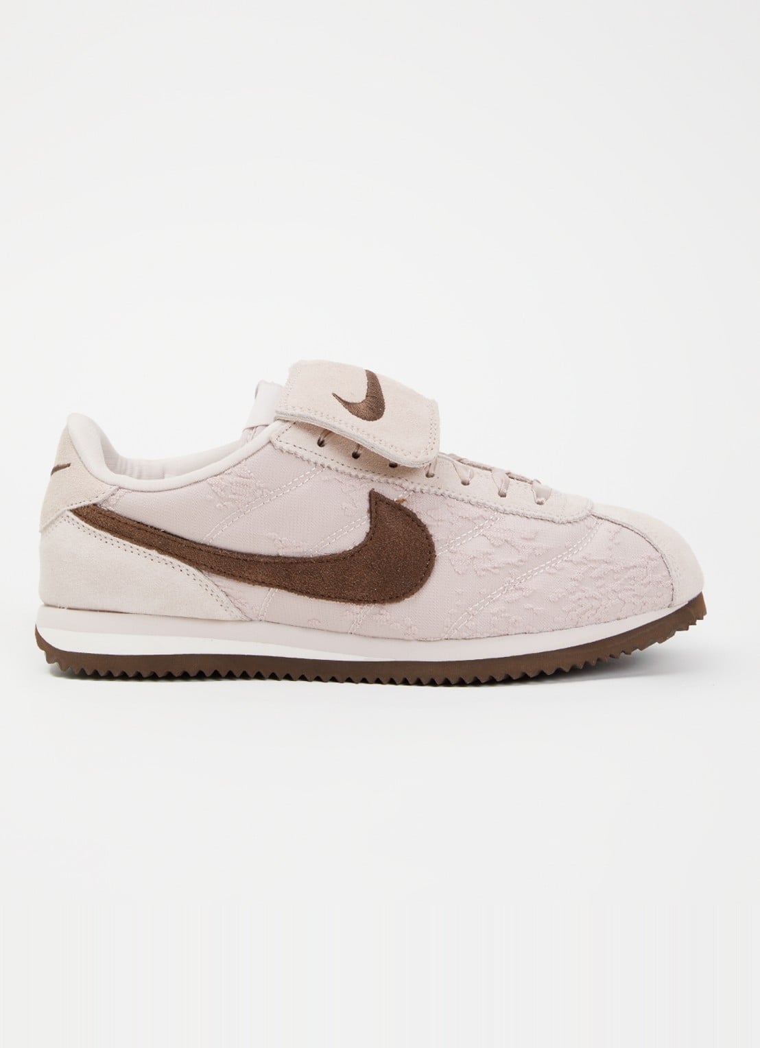 Nike Cortez sneaker met suède details - voorkant 4 oudroze