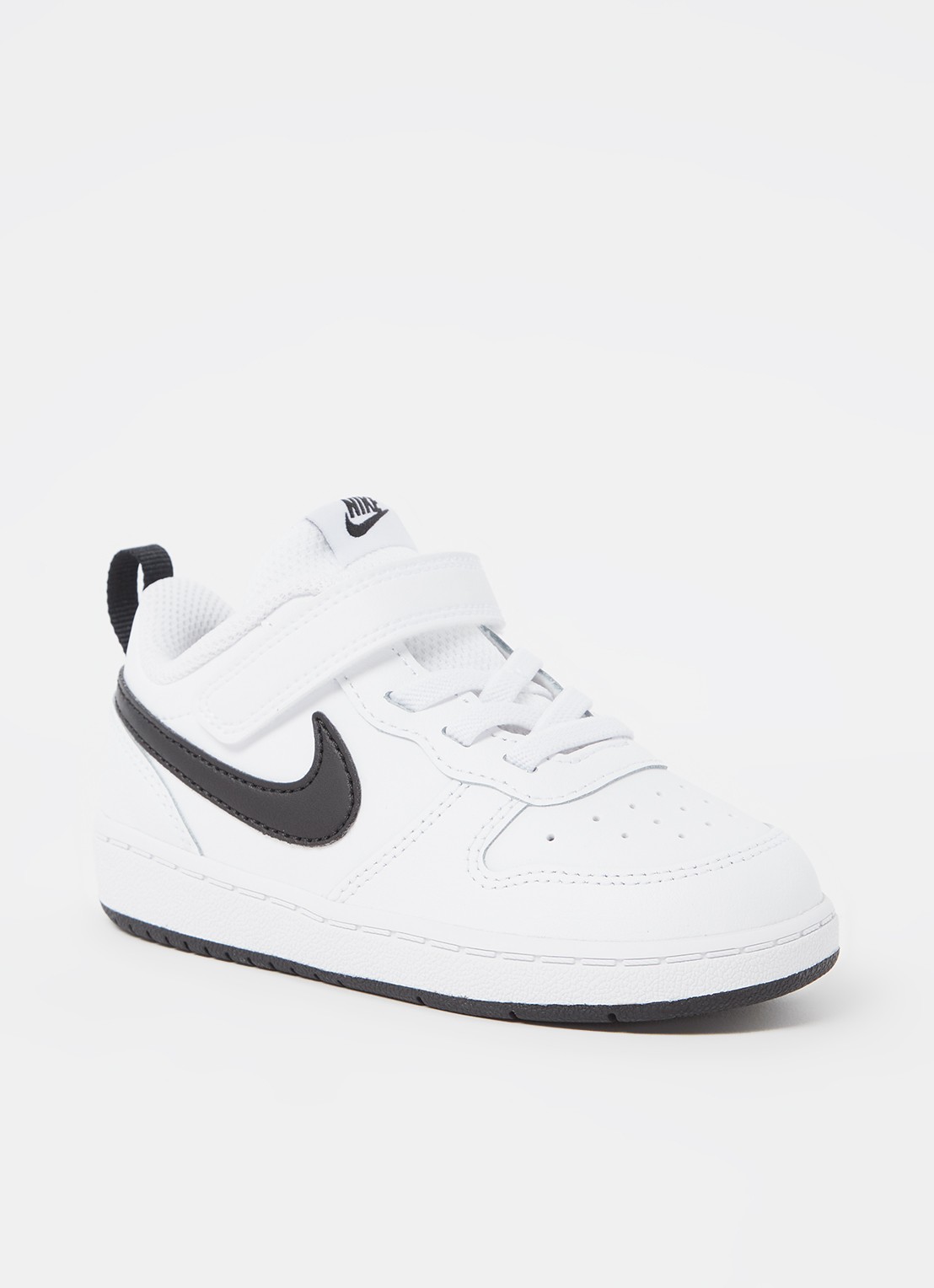 Nike Court Borough sneaker van leer - voorkant 3 wit