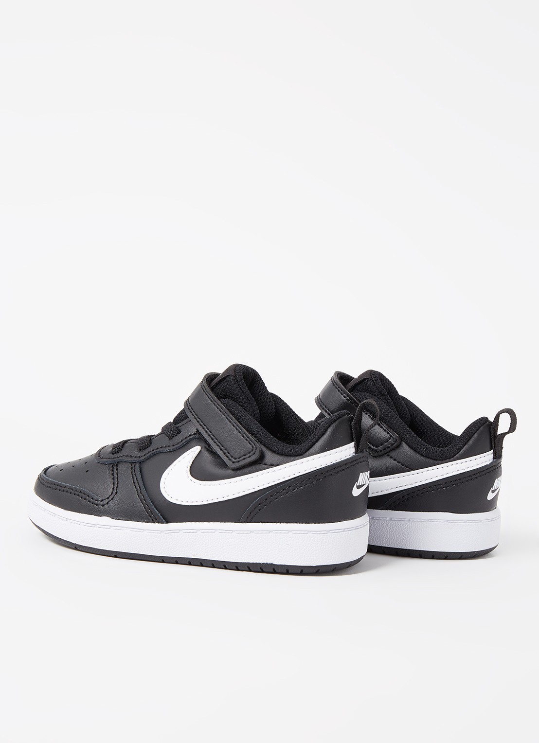 Nike Court Borough sneaker van leer - detail 3 zwart