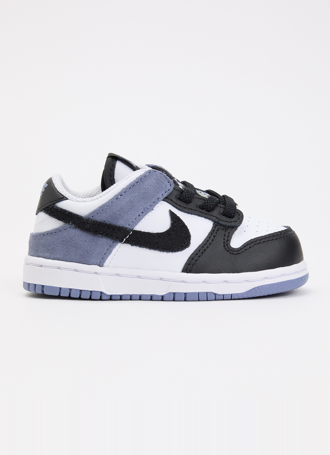 Nike Dunk Low sneaker met leren details - voorkant 7 zwart