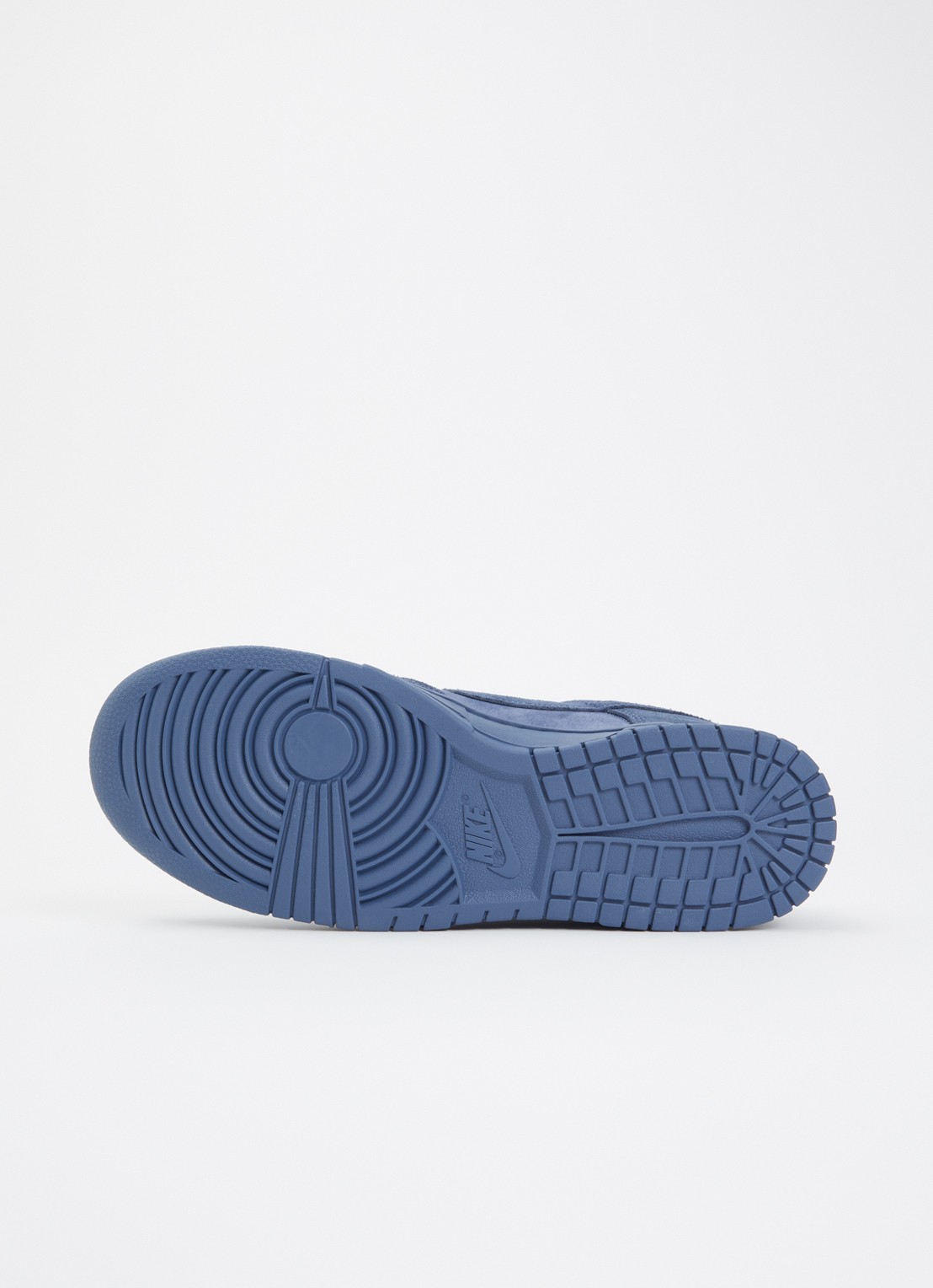 Nike Dunk Low sneaker met suède details - detail 4 staalblauw