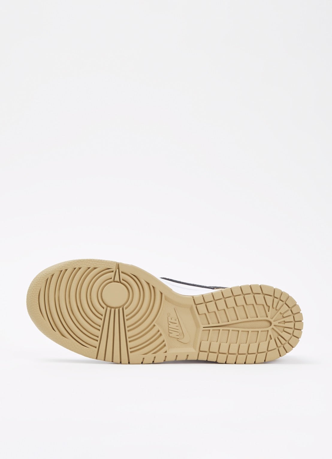 Nike Dunk low sneaker van leer met suède details - detail 2 beige