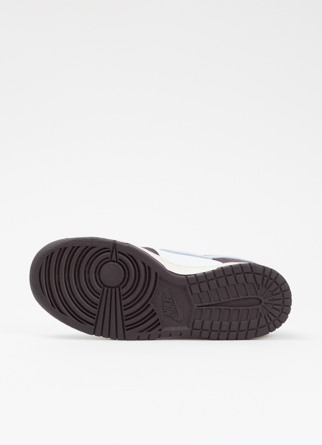 Nike Dunk low sneaker van leer met suède details - detail 3 bruin
