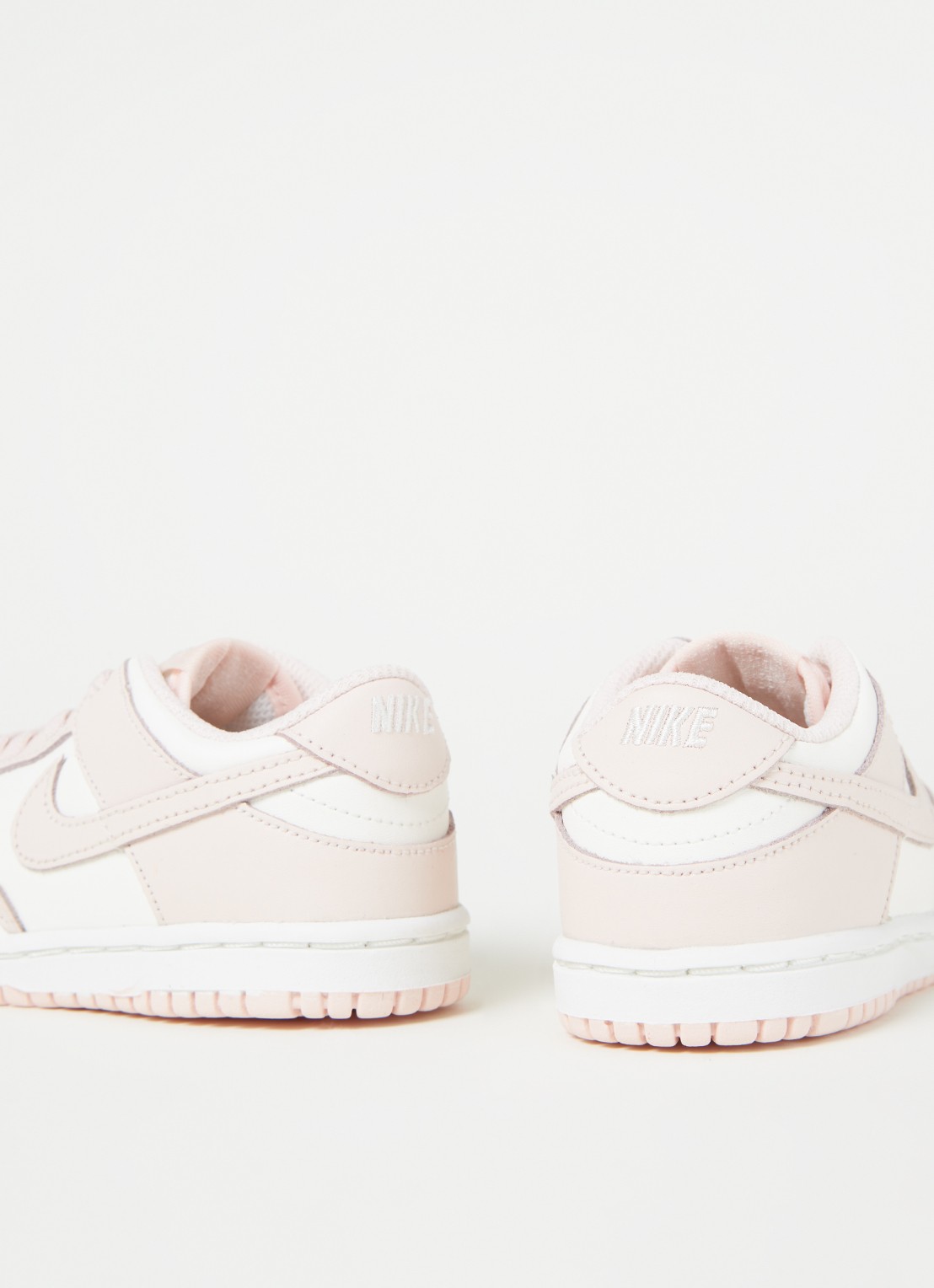 Nike Dunk Low sneaker van leer - detail 3 lichtroze