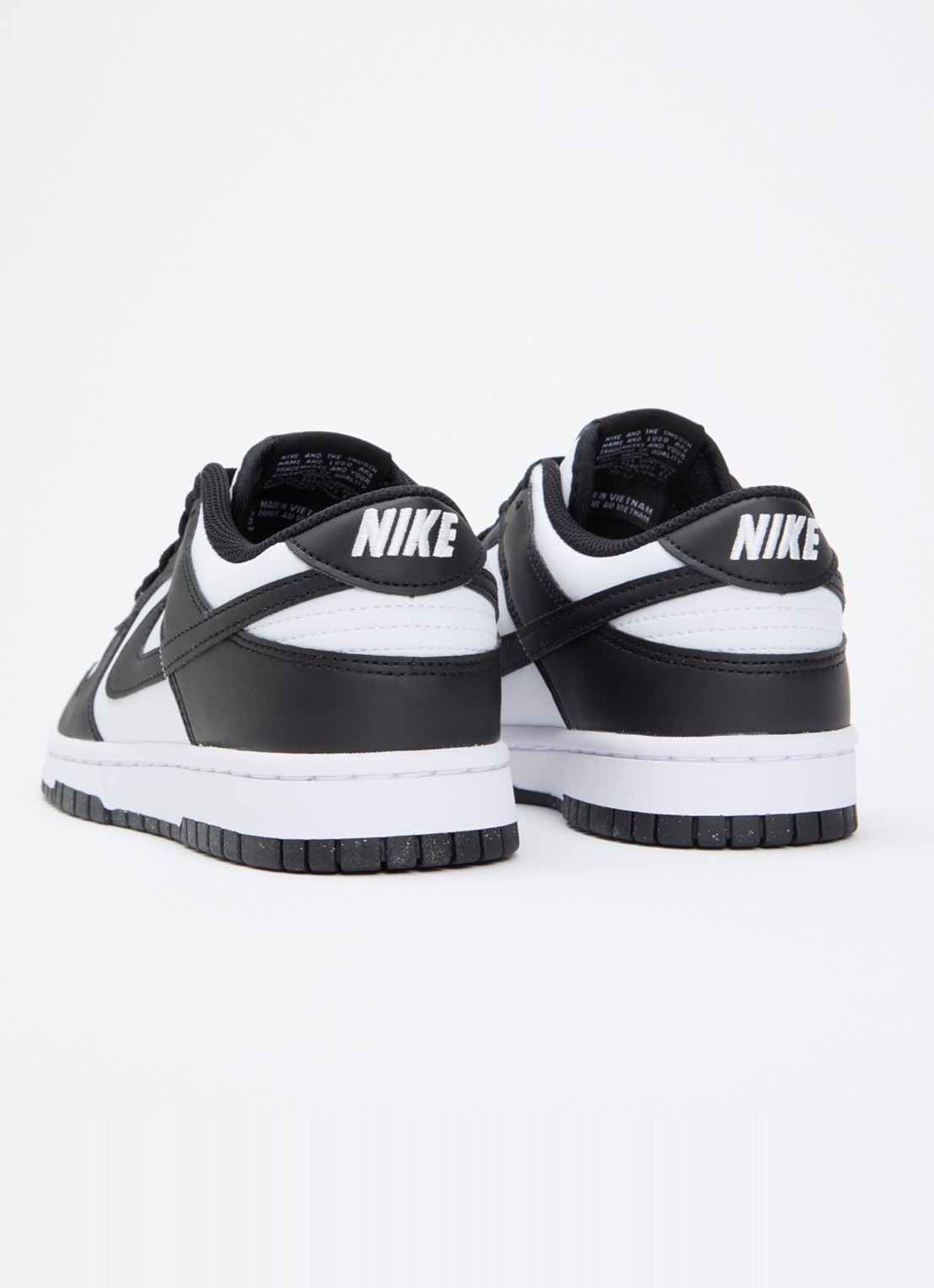 Nike Dunk Low sneaker van leer - achterkant 5 zwart