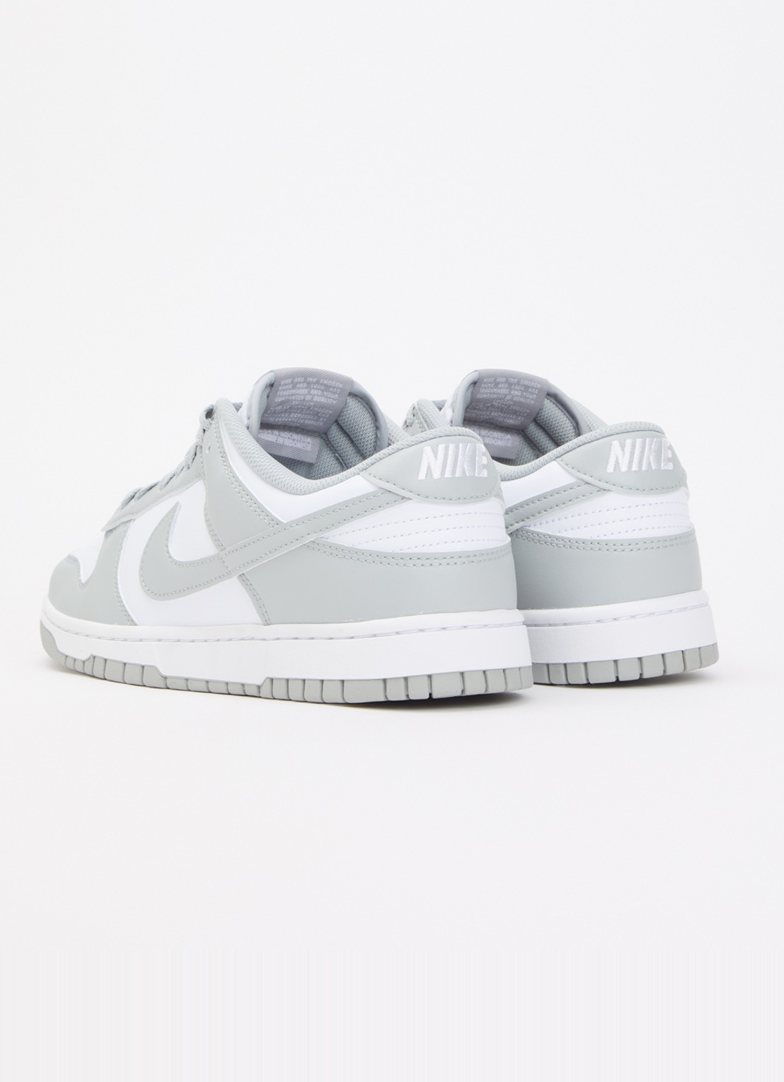 Nike Dunk Low sneaker van leer - achterkant 2 grijs