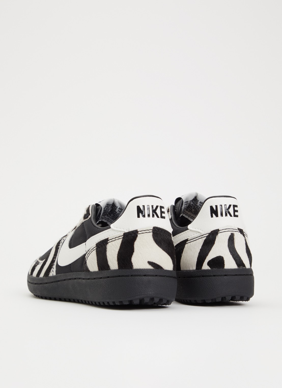 Nike Field General sneaker met dierenprint - achterkant zwart